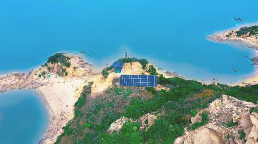 无人岛上的绿色站点 